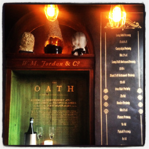 Peruke &amp; Periwig downstairs