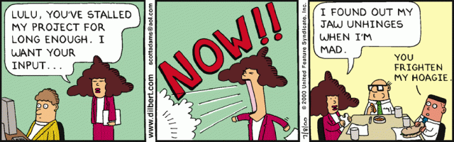 Morning Story and Dilbert