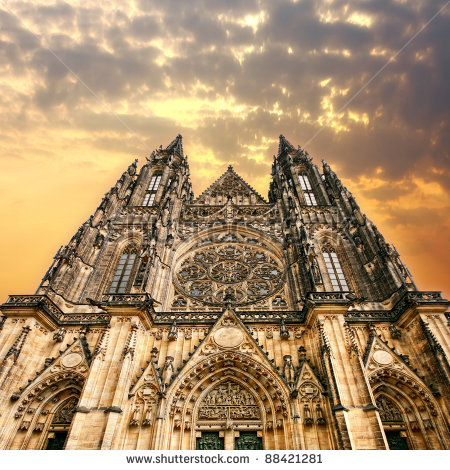 stock-photo-the-gothic-cathedral-in-prague-88421281